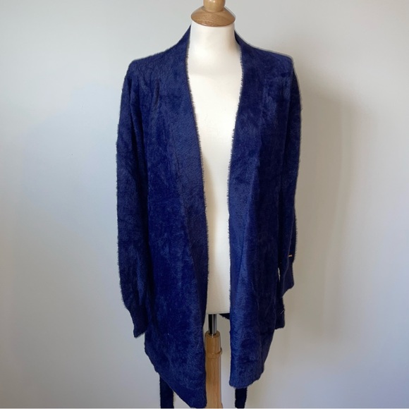 SAVAGE x Fenty (M/L) Fluff it Up Robe in Navy Blue - Picture 12 of 15
